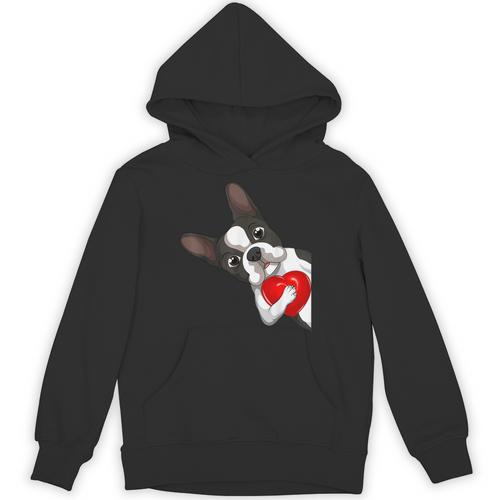 Boston Terrier Bostie Dog Kids Women Girls Unisex Hoodie - Bostonterriersmerch.com