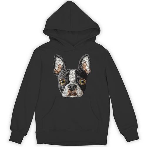 Boston Terrier Cute Puppy Face Dog Lover Pet Owner Unisex Hoodie - Bostonterriersmerch.com