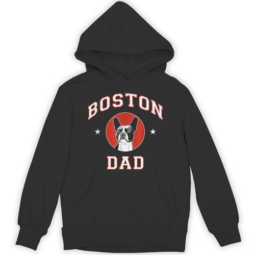 Boston Terrier Dad Dog Father For Men Women Kids Unisex Hoodie - Bostonterriersmerch.com