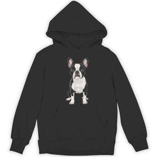 Boston Terrier Dog Motif Pet Art Boston Terrier For Men Women Kids Unisex Hoodie - Bostonterriersmerch.com