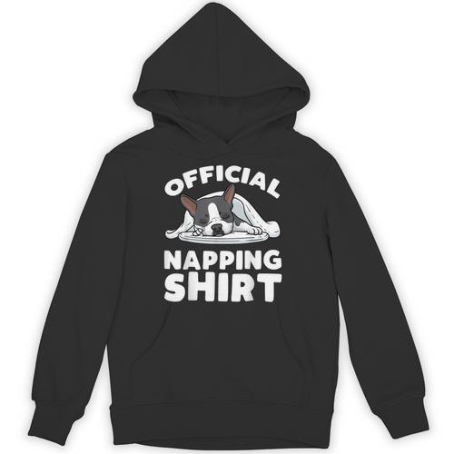 Boston Terrier Dog Official Sleeping Shirt Men Women Kids Unisex Hoodie - Bostonterriersmerch.com