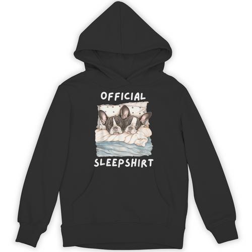 Boston Terrier Dog Official Sleepshirt Pajamas Nightgown Men Women Girls Kids Unisex Hoodie - Bostonterriersmerch.com DE