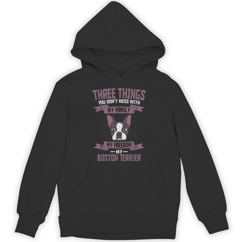 Boston Terrier Don't Mess With American Gentleman Dog Lover Unisex Hoodie - Bostonterriersmerch.com