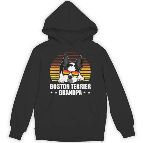 Boston Terrier Grandpa Dog Owner Boston Terrier Unisex Hoodie - Bostonterriersmerch.com