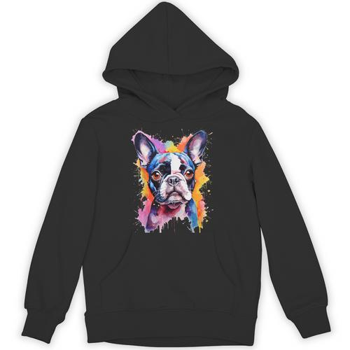 Boston Terrier Lover Pop Art Color Boston Terrier Dog For Men Women Girls Kids Unisex Hoodie - Bostonterriersmerch.com