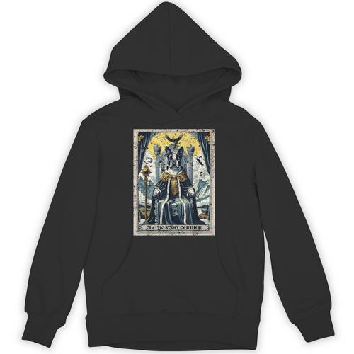 Boston Terrier Tarot Card Dog Unisex Hoodie - Bostonterriersmerch.com