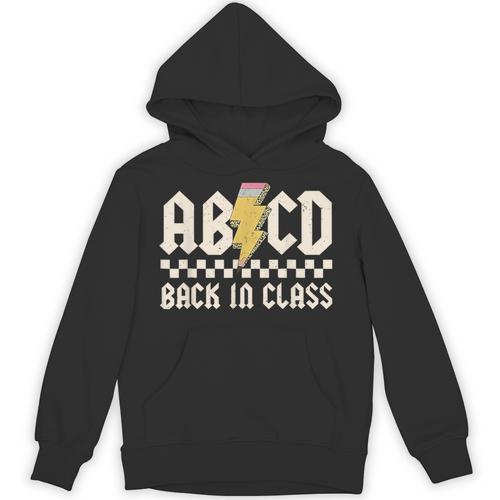 Boys Girls Teachers Rock Back To School ABCD Back In Class Unisex Hoodie - teacherstshirts.com AU