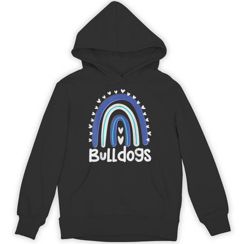 Bulldogs School Mascot Rainbow Teacher Lover Unisex Hoodie - teacherstshirts.com CA