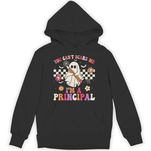 You Can't Scare Me I'm a Principal Halloween Teacher Unisex Hoodie - teacherstshirts.com CA