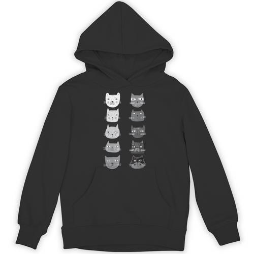 Cat Themed Artist Value Scale Educational Art Teacher Unisex Hoodie - teacherstshirts.com CA