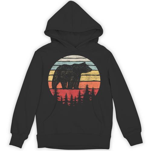 Catch Some Rays Vintage Retro Grizzly Bear Unisex Hoodie - Bostonterriersmerch.com