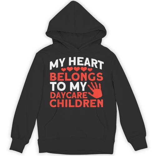 Childcare My Heart Belongs To Children Daycare Teacher Men Women Unisex Hoodie - teacherstshirts.com DE