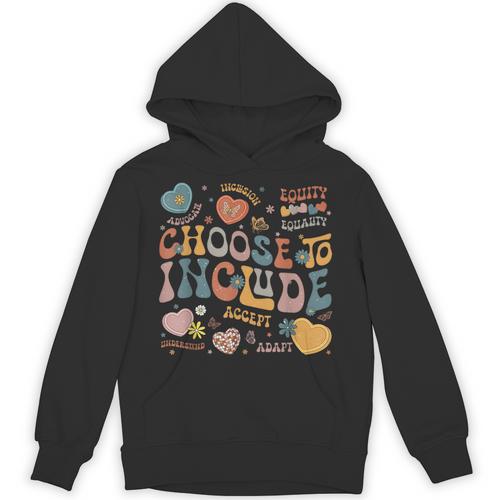 Choose To Include Inclusion Matters Autism Awareness Teacher Men Women Girls Kids Unisex Hoodie - teacherstshirts.com UK
