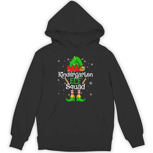 Christmas Kindergarten Elf Squad Teacher Student Unisex Hoodie - teacherstshirts.com AU