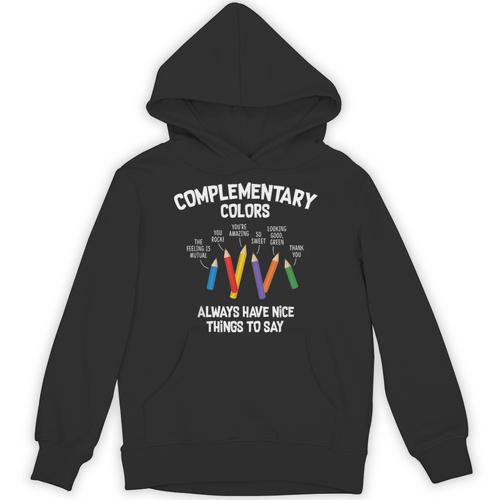 Complementary Colors Art Teacher Pun Shirt Unisex Hoodie - teacherstshirts.com DE