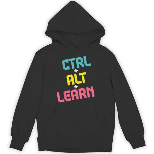 Computer Teacher Back To School Kids Ctrl Alt Learn Unisex Hoodie - teacherstshirts.com
