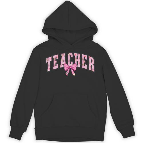 Coquette Bow Back To School First Day Teacher Unisex Hoodie - teacherstshirts.com AU