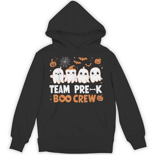 Cute Ghosts Pre-K Boo Crew Teachers Halloween Party Team For Men Women Kids Unisex Hoodie - teacherstshirts.com CA