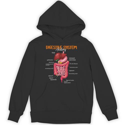Digestive System Anatomy Anatomical Biology Teacher Unisex Hoodie - teacherstshirts.com CA