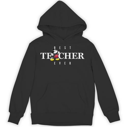 Disney Mickey Mouse Thumbs Up Best Teacher Ever Teacher Unisex Hoodie - teacherstshirts.com DE