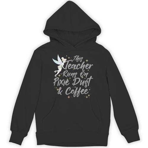 Disney Peter Pan Tinkerbell Teacher Pixie Dust And Coffee Unisex Hoodie - teacherstshirts.com DE