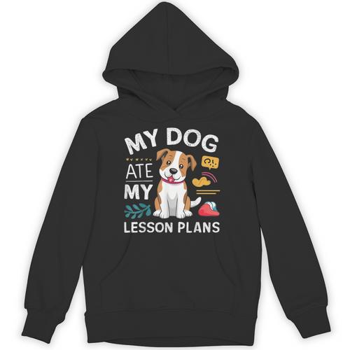 My Dog Ate My Lesson Plan Teacher Back To School Unisex Hoodie - teacherstshirts.com DE
