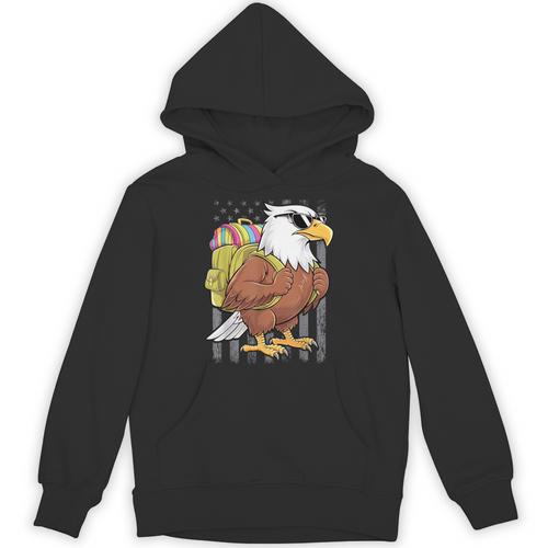 Eagle First Day Of School Teacher Back To School Eagle Unisex Hoodie - teacherstshirts.com CA