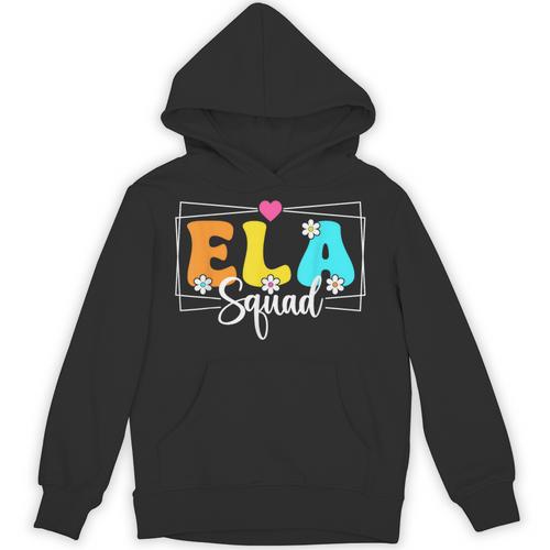 ELA Squad Teacher Back To School English Language Arts Unisex Hoodie - teacherstshirts.com CA