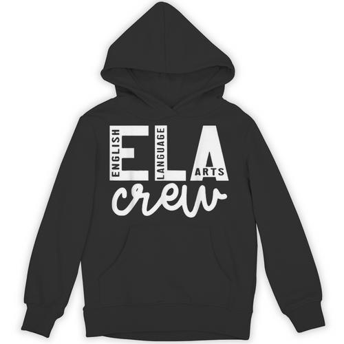 English Language Art Teacher Crew ELA Squad English Teacher Unisex Hoodie - teacherstshirts.com UK