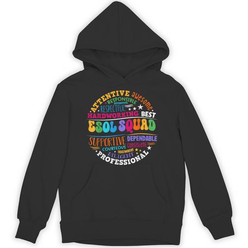 ESOL Squad Teachers And Students Team Back To School Unisex Hoodie - teacherstshirts.com UK