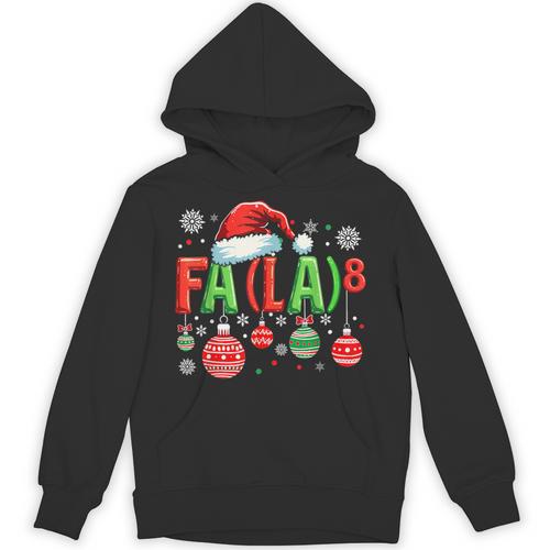 FA LA 8 Christmas Santa FA La Math Teacher Student Unisex Hoodie - teacherstshirts.com AU