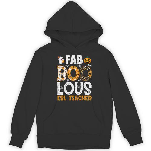 Faboolous ESL ESOL Teacher Spooky Teacher Halloween Costume For Men Women Unisex Hoodie - teacherstshirts.com