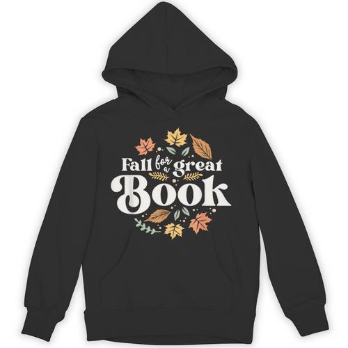 Fall For A Great Book Reading Librarian Autumn Teacher Unisex Hoodie - teacherstshirts.com UK