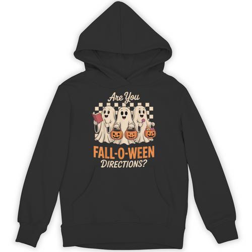 Are You Fall O Ween Directions Teacher Halloween Boo Ghost Unisex Hoodie - teacherstshirts.com DE