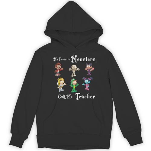My Favorite Monsters Call Me Teacher Thank Mummy Vampire Bat Unisex Hoodie - teacherstshirts.com AU