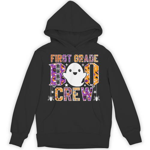 First Grade Boo Crew Teacher Student Halloween Costume Unisex Hoodie - teacherstshirts.com UK