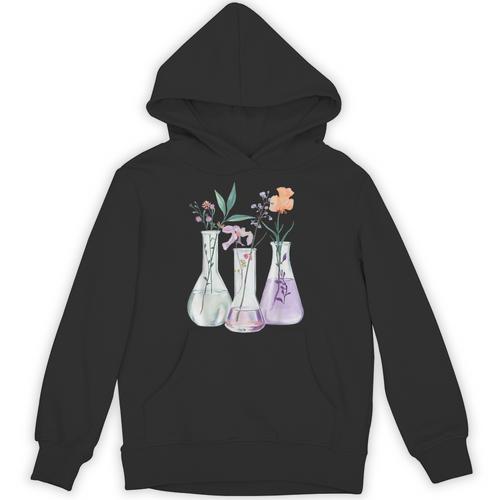 Flowers Test Tube Chemistry Student Science Teacher Women Unisex Hoodie - teacherstshirts.com DE