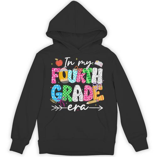 In My Fourth Grade Era 4th Grade Girl Teacher Back To School Unisex Hoodie - teacherstshirts.com CA