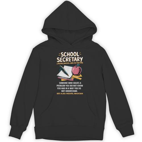 Front Office Teacher Admin Meaning School Secretary Unisex Hoodie - teacherstshirts.com UK