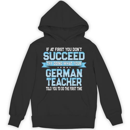 Fun German Teacher Appreciation Language Class Saying Unisex Hoodie - teacherstshirts.com CA