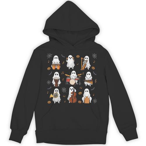 Ghost Music Teacher Halloween Musician Costume Unisex Hoodie - teacherstshirts.com