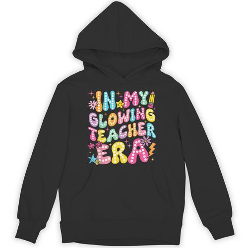 In My Glowing Teacher Era Teaching Back To School Unisex Hoodie - teacherstshirts.com DE