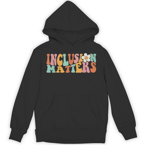 Gnoovy Vintage Inclusion Matters Special Education Teacher Unisex Hoodie - teacherstshirts.com CA
