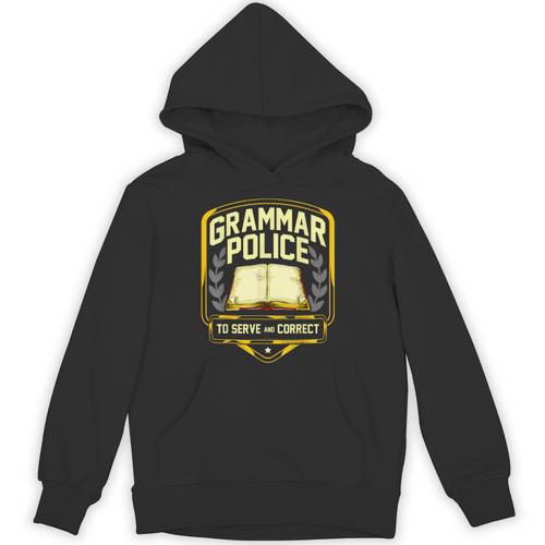 Grammar Police To Serve And Correct English Teacher Unisex Hoodie - teacherstshirts.com UK