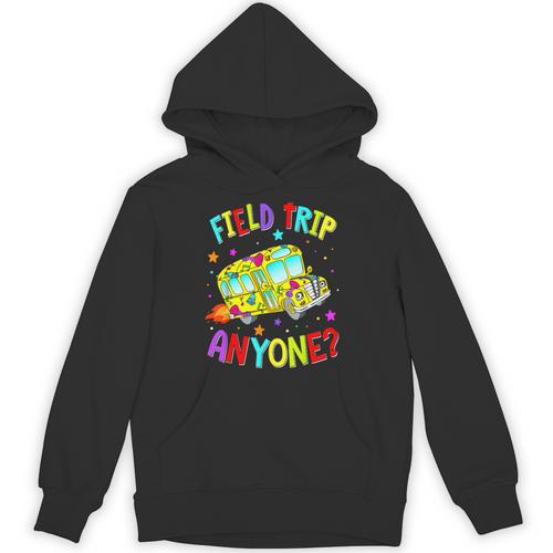 Groovy Field Trip Anyone Happy Field Day For Teachers Kids Unisex Hoodie - teacherstshirts.com AU