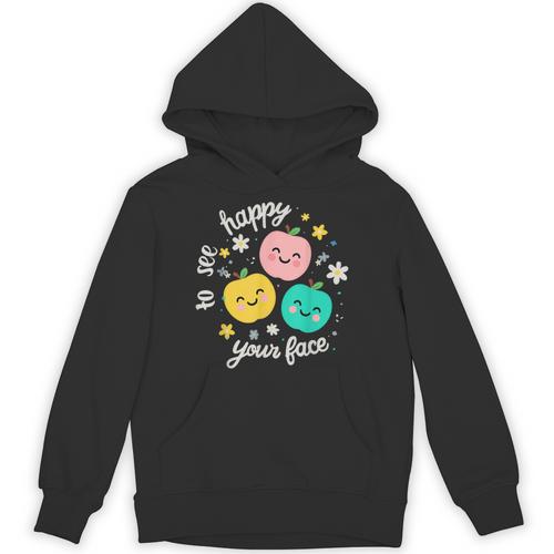 Groovy Happy To See Your Face Teacher School Appreciation Unisex Hoodie - teacherstshirts.com UK