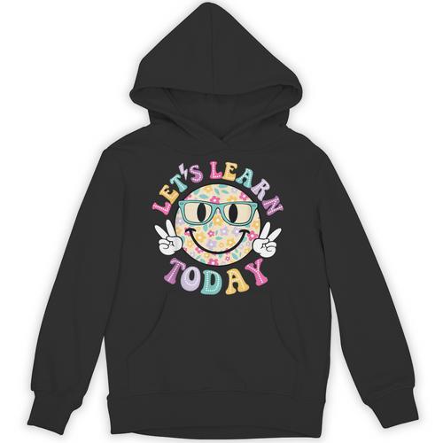Groovy Retro Lets Learn Today Teacher Student Back To School Unisex Hoodie - teacherstshirts.com AU