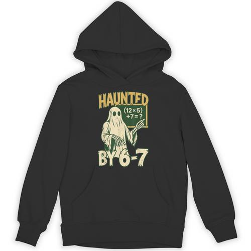 Halloween Costume Haunted By 67 Ghost Math Teacher Professor Unisex Hoodie - teacherstshirts.com CA