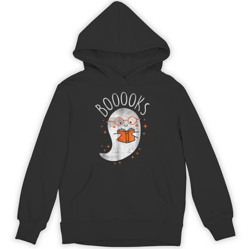 Halloween Cute Ghost Book Reading Teacher Unisex Hoodie - teacherstshirts.com AU