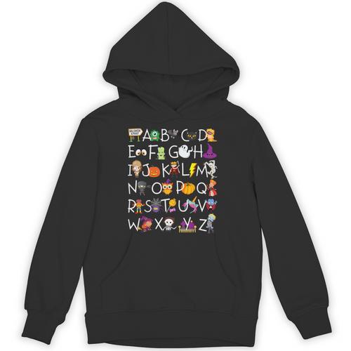Halloween Nursery Teacher Shirt Halloween Alphabet Unisex Hoodie - teacherstshirts.com